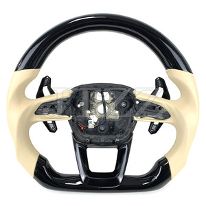 Accessoires d'intérieur pour <span class=keywords><strong>Audi</strong></span> A4 Q2 <span class=keywords><strong>Q3</strong></span> Q5 Q7 Q8 Sport Leather Carbon Fiber Steering Wheel Upgrade Shift Paddles 2021 <span class=keywords><strong>2022</strong></span> - Product Image 1