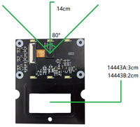 UART USB 5-30cm Distancia de lectura DC5V Módulo lector de escáner de código de barras 1D/2D Lector de código de barras QR para Android Arduino