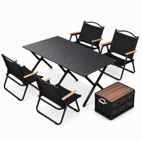 Ensemble de table et de chaises pliantes d'extérieur personnalisées avec logo, pour le camping, la restauration, les événements, la location d'hôtels et de restaurants