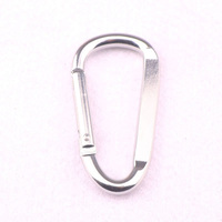 En gros 6cm D En Forme En Alliage D'aluminium Mousqueton Porte-clés pour Sport Porte-clés Crochet Mousqueton Mousqueton