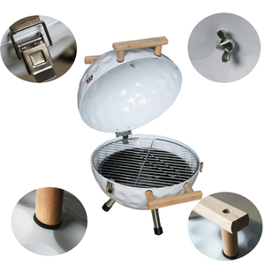 12 Hoặc 14 Inch Than Nướng Trong Nhà Ngoài Trời Vòng Có Thể Gập Lại Hình Thể Thao Golf Shape Lớn Than Ngoài Trời BBQ <span class=keywords><strong>Grill</strong></span> - Product Image 3