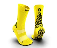 Vente en gros de chaussettes de sport personnalisées Full Grip Chaussettes de football athlétiques antidérapantes