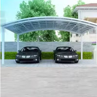 Abri de voiture de garage préfabriqué en métal en aluminium Abri de voiture portable étanche pour abri de voiture commercial personnalisé par tous les temps
