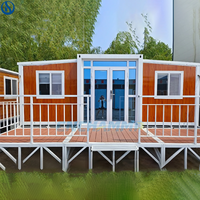 Maison modulaire préfabriquée extensible à faible coût, maison mobile miniature prête à être expédiée, maisons modulaires pliables