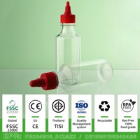 Bouteille souple jetable en plastique de qualité alimentaire 255 ml (8 oz) pour barbecue, ketchup, chili, salade, crème, sirop de sucre, mayonnaise, miel