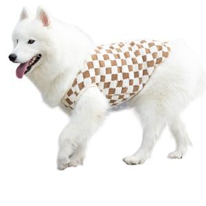 เสื้อผ้าสุนัข ฤดูใบไม้ร่วง ฤดูหนาว ลายตาราง<span class=keywords><strong>หมา</strong></span>กรุก สำหรับโกลเด้นรีทรีฟเวอร์ ลาบราดอร์ ซามอยด์ สุนัขขนาดกลาง สุนัขขนาดใหญ่ เสื้อกั๊กขนแกะแบบติดกระดุมเปิดด้านหน้า อุ่นสบาย - Product Image 5