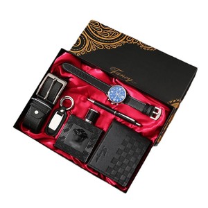 Set Regalo Orologio da Uomo per il Business Transfrontaliero con Profumo e Portafoglio in Pelle, Penna - Souvenir per <span class=keywords><strong>San</strong></span> <span class=keywords><strong>Valentino</strong></span> e Festa dell'Uomo - Product Image 4