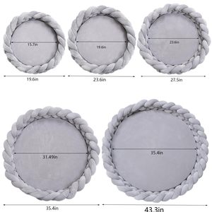 Grosse <span class=keywords><strong>tresse</strong></span> chat <span class=keywords><strong>lit</strong></span> tissé panier chaud tissé chat nid confortable câlin pour chiens et chats panier <span class=keywords><strong>lit</strong></span> main manuel tricoté <span class=keywords><strong>lit</strong></span> pour animaux <span class=keywords><strong>de</strong></span> compagnie - Product Image 2