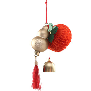Colgante decorativo de calabaza y campana del Año del Caballo 2026, decoración creativa para el Año Nuevo Chino, escena festiva de Año Nuevo - Product Image 3