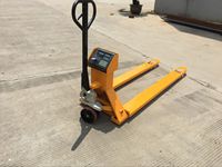 Plateforme de pesage électronique mobile hydraulique 2-3 tonnes avec roues en nylon et roues en PU en promotion