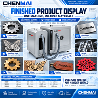 Équipement de découpe laser à fibre CNC de bureau Shandong Chenmai 4040, 800W, 400x400mm, haute précision, pour la découpe de plaques métalliques