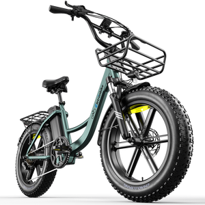 Fat tire adult e-bike 20 Inch 250W Brushless Motor 48V Lithium Battery 7-Speed <b>LED</b> Display Front Suspension Electric City Bike - Product Image 2