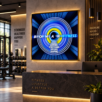 GOZONE propose des enseignes murales personnalisées en miroir LED Infinity 3D pour les salles de sport, les clubs sportifs et les espaces commerciaux.