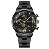 Jam Tangan Quartz Pria Desain Fashion Grosir dengan Tali Baja Anti Karat dan Dial Penunjuk, Cocok untuk Hadiah, Relogio Masculino