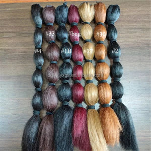 Coletas con cordón WP22 para mujer, postizas de Marley, trenzas rizadas, extensión de cabello sintético con burbujas para coletas negras - Product Image 3