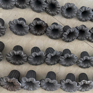 <span class=keywords><strong>Trompette</strong></span> jonquille en acier moulé 40x40mm fleurs en acier moulé décoration murale ornementale feuille de fleur de fer - Product Image 1