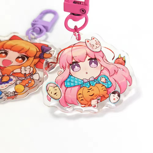 Huandao Chất lượng cao phim hoạt hình hình ảnh in dễ thương Epoxy Acrylic quyến rũ rõ ràng Acrylic móc khóa - Product Image 4
