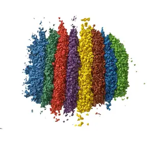Vibrant Color Rubber Granules Impact Resistant Rubber Crumbs EPDM Rubber Granules