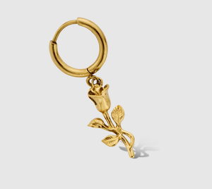 Brinco Crucifixo Feminino de Moda em Aço Inoxidável com Pingente de Jesus Folheado a Ouro - Product Image 5