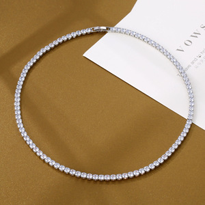 Ajouter au panier Collana Calda Di Bling Bling Degli Uomini Della Catena Di Tennis Di Fascino Di Vendita Di 4mm - Product Image 5