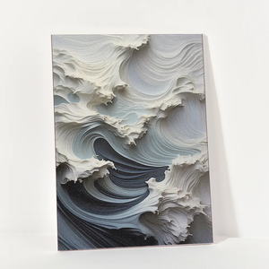 Trang trí hiện đại 50x70cm 3D in tường nghệ thuật đóng khung vải in với khung nổi - Product Image 3