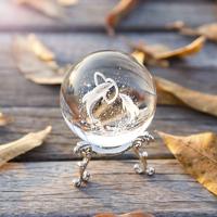 JY Crystal Crafts Manufacture, vente en gros de boules de verre de styles multiples, cadeau personnalisé, boule de verre en cristal K9 gravée au laser 3D