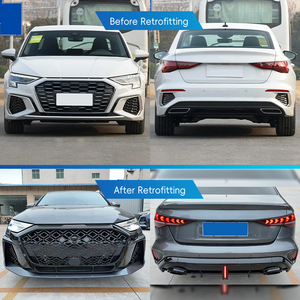 Kit carrosserie sport avant et arrière 2025 avec feux antibrouillard pour <span class=keywords><strong>Audi</strong></span> A3 – Amélioration et modification de voiture 2021-2024 - Product Image 2