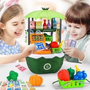 25721 <span class=keywords><strong>Jouet</strong></span> de supermarché d'imitation éducatif portable 2 en 1 avec panier et <span class=keywords><strong>caisse</strong></span> <span class=keywords><strong>enregistreuse</strong></span> pour filles - Product Image 2