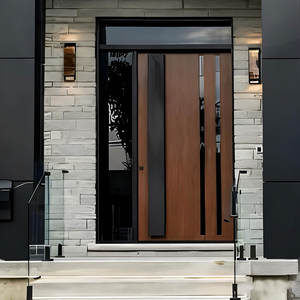 Portes en alliage <span class=keywords><strong>d</strong></span>'aluminium personnalisées, portes en acier, portes extérieures durables et résistantes aux ouragans pour les maisons - Product Image 1