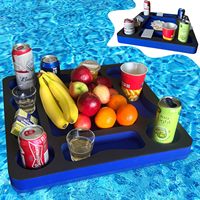 Plateau flottant en mousse XPE pour boissons, porte-verre à vin pour fête au bord de la piscine, accessoire pour spa et jacuzzi, couleur personnalisée
