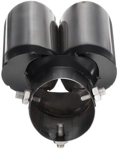 Silenciador <span class=keywords><strong>de</strong></span> tubo <span class=keywords><strong>de</strong></span> escape recto <span class=keywords><strong>de</strong></span> acero inoxidable para coche, <span class=keywords><strong>de</strong></span> un punto escape doble, producto <span class=keywords><strong>de</strong></span> fábrica - Product Image 3