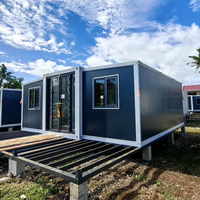 Petite maison capsule préfabriquée extensible mobile Bâtiment modulaire préfabriqué pour dortoir/maison/appartement