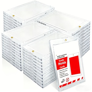 40 ชิ้น 35PT SKYJOY ที่ใส่การ์ดแม่เหล็กแบบสัมผัสเดียวทันสมัย กล่องแสดงผลพลาสติกแข็งทนทาน สำหรับการ์ดสะสมทั่วไป - Product Image 1