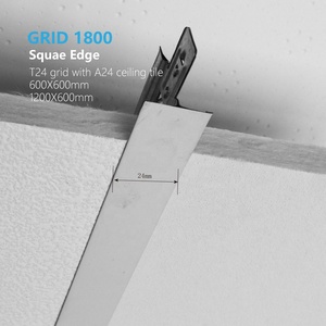 <span class=keywords><strong>Fut</strong></span> T Grille Carreaux Peinture Quille Plafond Cadres 32/38 Barre Métallique Suspendue pour Pvc Combinaison Laine Minérale Plafond - Product Image 2