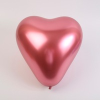 10 pouces (50 pièces/sac) coeur ballons chromés ballon métallique décorations d'anniversaire de fête de mariage