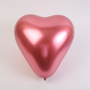 10 Zoll (50 teile/beutel) Herz verchromte Luftballons Metallic Ballon Hochzeits feier Geburtstags dekorationen - Product Image 3
