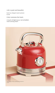 Hervidor eléctrico Retro Youpin Sogee 1800W 304 hervidor de agua doméstico de acero inoxidable - Product Image 2