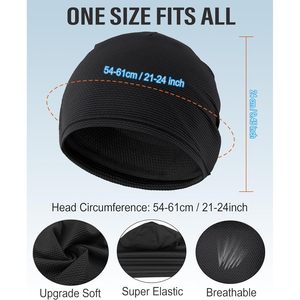 Gorra de refrigeración personalizada para hombres y mujeres, transpirable, de malla, deportiva, para usar bajo el casco, diseño 3D, para ciclismo y running de verano. - Product Image 4