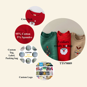 Sweater Natal 2026 untuk Bayi, Kerah Bulat, Bahan Katun Fleece, Pakaian Musim Dingin untuk Balita Laki-laki dan Perempuan, Unisex, Sweater Anak - Product Image 5