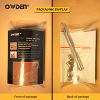 Usine OWDEN, kits d'outils d'estampage de motifs de maroquinerie, 9 pièces, outils à main pour le travail du cuir, supportés par OEM et ODM