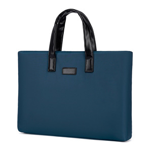 Maletín de Negocios Impermeable para Portátil, de Nailon, Color Sólido, para Hombre, Profesional, de Oficina, con Cierre, Portátil, para Trabajo - Product Image 2
