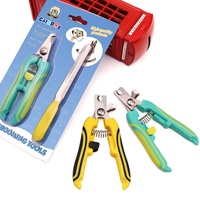 Coupe-ongles pour animaux de compagnie CW5043 avec mécanisme à ressort robuste, bord incurvé tranchant, finition dorée, pour la coupe des ongles et le repiquage des griffes