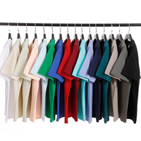T-shirt OEM surdimensionné en tricot à col rond et manches courtes, écologique, de haute qualité, uni, anti-plis, robuste, avec logo personnalisé