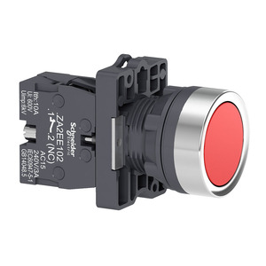 Nuevo y original Schneiders XA2 Series Botón pulsador completo XA2EA41 XA2EA42 XA2EA45 Botón de plástico plano de retorno de resorte rojo - Product Image 1