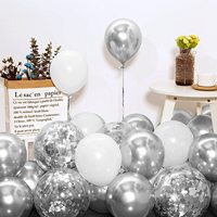 Huming – guirlande de ballons blanc argenté pour adulte, accessoires de fête, ensemble de luxe, anniversaire, mariage, décoration de fête, Kit d'arc de ballons