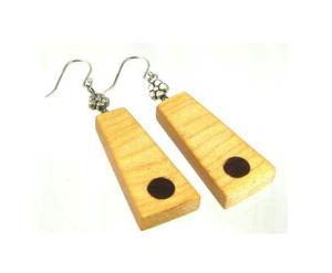 Boucles d'oreilles pour dames en bois légères et écologiques personnalisées Offre Spéciale Bijoux de mode à la mode uniques pour le type de fil d'oreille d'anniversaire - Product Image 1