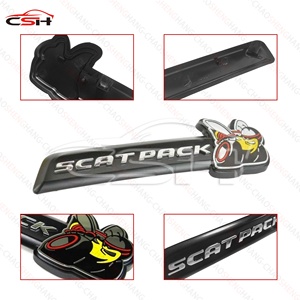 Chaoshenghang nouveau Design métal SCAT PACK BEE calandre emblème Logo carrosserie autocollant voiture pour arrière et calandre - Product Image 2