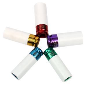 उपकरण 5 टुकड़े 1/2 ड्राइव मिश्र धातु में अतिरिक्त पतली दीवार पहिया अखरोट रक्षक प्रभाव सॉकेट सेट - Product Image 4