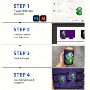 Funda Aislante de Neopreno Impermeable de Alta Calidad para Latas de Cerveza, con Cierre de Cremallera y Color Personalizable - Product Image 6