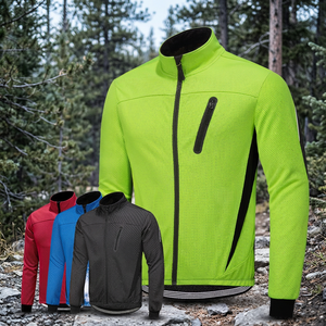 Custom Logo Plus Size Softshell Thermal Reflective Waterproof Winter <b>Cycling</b> <b>Jacket</b> <b>Men</b> Bike - Product Image 3